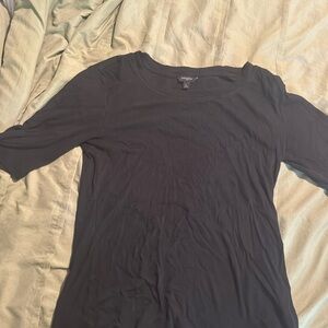 RIBBED ELBOW-SLEEVE T-SHIRT